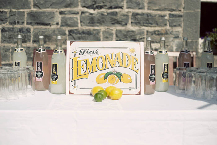 lemonade station yellow wedding